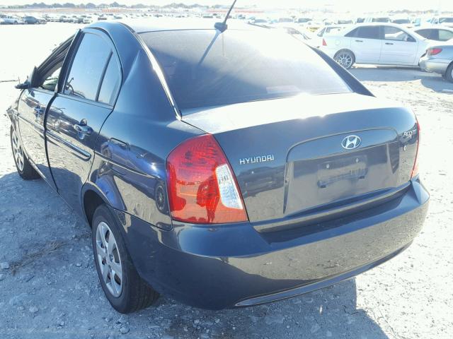 KMHCN4AC4BU604284 - 2011 HYUNDAI ACCENT GLS CHARCOAL photo 3