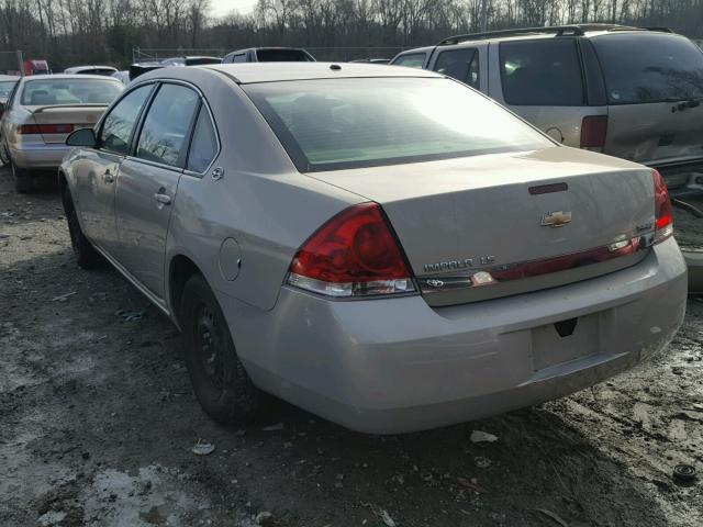 2G1WB58K489224275 - 2008 CHEVROLET IMPALA LS GOLD photo 3