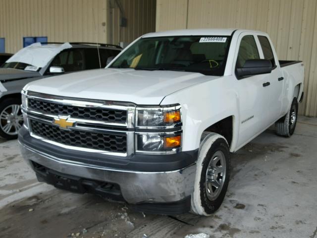 1GCVKPEHXEZ224578 - 2014 CHEVROLET SILVERADO WHITE photo 2