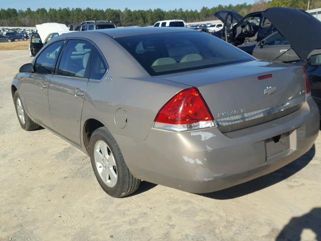 2G1WT58K279273454 - 2007 CHEVROLET IMPALA LT GRAY photo 3