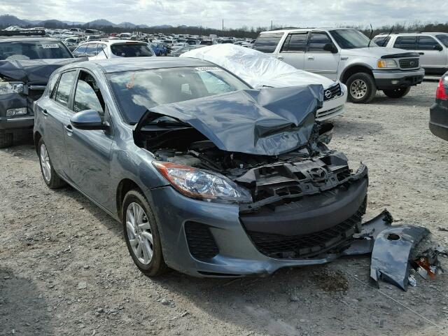 JM1BL1L7XC1620609 - 2012 MAZDA MAZDA3I GRAY photo 1