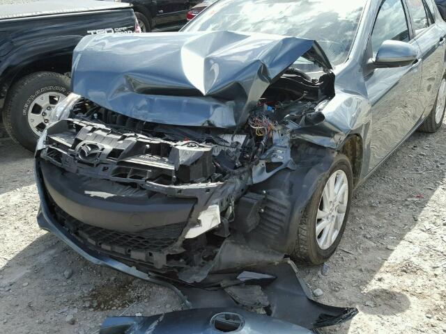 JM1BL1L7XC1620609 - 2012 MAZDA MAZDA3I GRAY photo 9