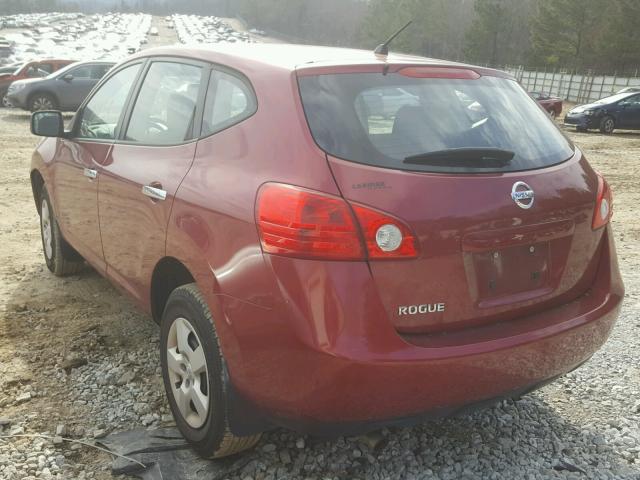 JN8AS5MT7AW000564 - 2010 NISSAN ROGUE S MAROON photo 3