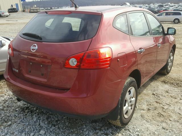 JN8AS5MT7AW000564 - 2010 NISSAN ROGUE S MAROON photo 4