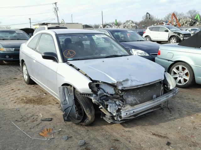 1HGEM22573L078455 - 2003 HONDA CIVIC LX SILVER photo 1