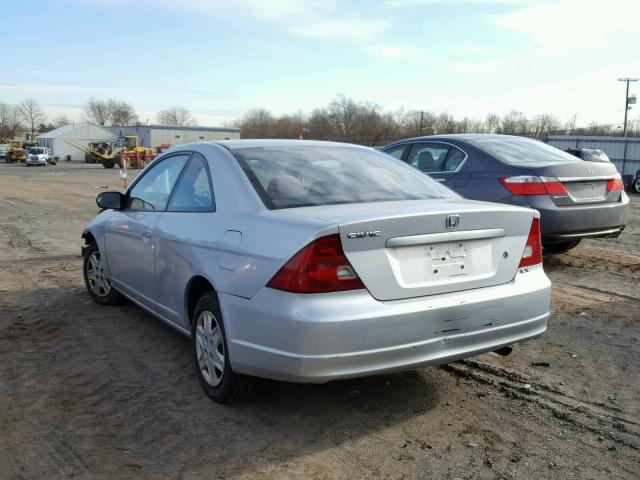 1HGEM22573L078455 - 2003 HONDA CIVIC LX SILVER photo 3