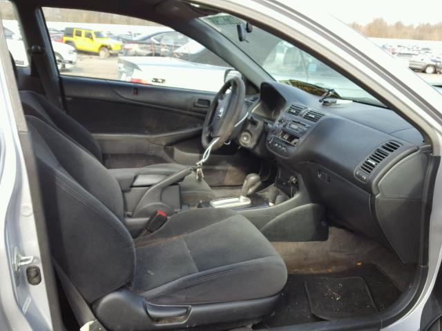 1HGEM22573L078455 - 2003 HONDA CIVIC LX SILVER photo 5