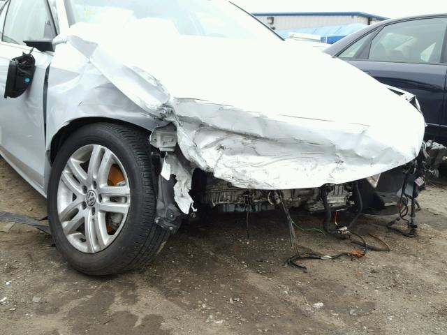 3VW2B7AJXHM247342 - 2017 VOLKSWAGEN JETTA S WHITE photo 9