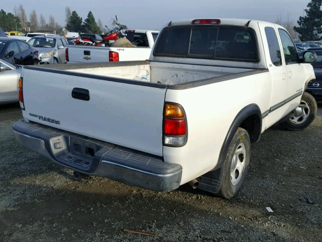 5TBRN34131S202819 - 2001 TOYOTA TUNDRA ACC WHITE photo 4