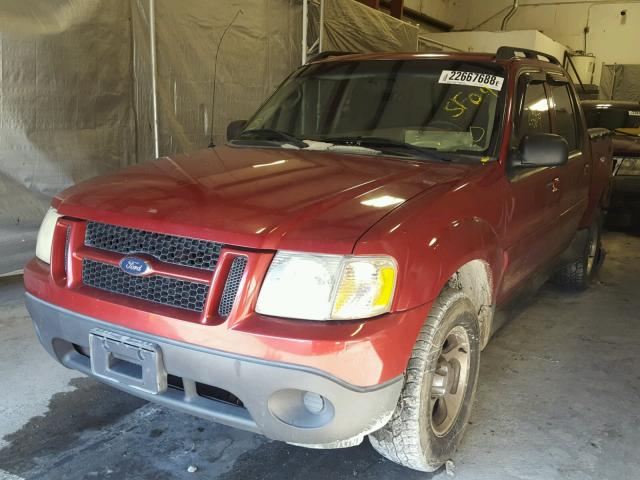 1FMZU67KX4UC13764 - 2004 FORD EXPLORER S MAROON photo 2