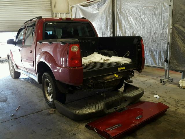 1FMZU67KX4UC13764 - 2004 FORD EXPLORER S MAROON photo 3