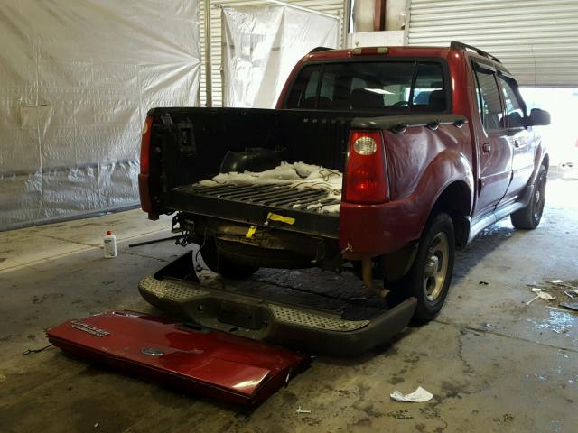 1FMZU67KX4UC13764 - 2004 FORD EXPLORER S MAROON photo 4