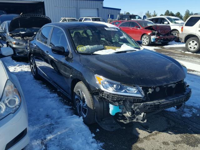 1HGCR2F37HA289336 - 2017 HONDA ACCORD LX BLACK photo 1