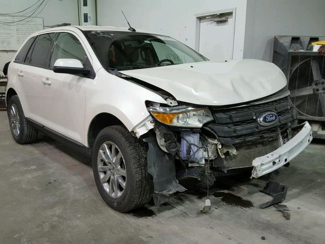 2FMDK3JCXDBB90203 - 2013 FORD EDGE SEL WHITE photo 1