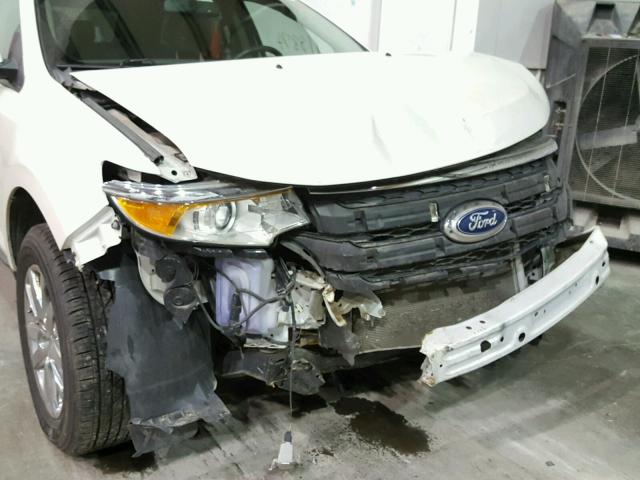 2FMDK3JCXDBB90203 - 2013 FORD EDGE SEL WHITE photo 9