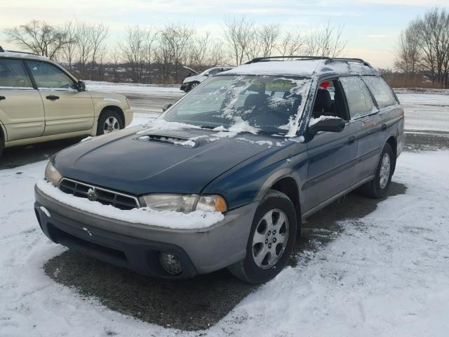 4S3BG6856X7600305 - 1999 SUBARU LEGACY OUT GREEN photo 2