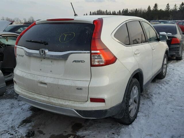 2HKRM4H4XFH107224 - 2015 HONDA CR-V SE WHITE photo 4