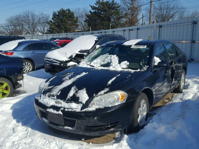 2G1WT58K679101086 - 2007 CHEVROLET IMPALA LT BLACK photo 2