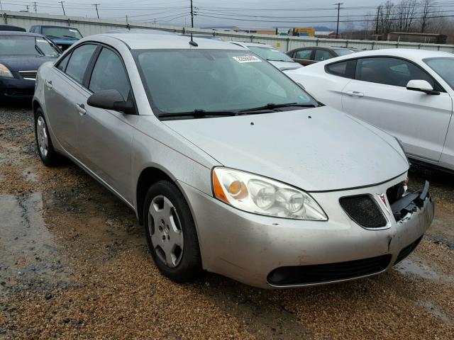 1G2ZF57B484158991 - 2008 PONTIAC G6 VALUE L SILVER photo 1