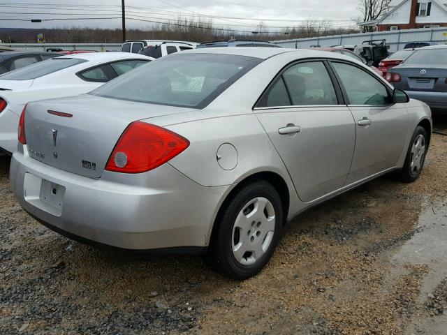 1G2ZF57B484158991 - 2008 PONTIAC G6 VALUE L SILVER photo 4