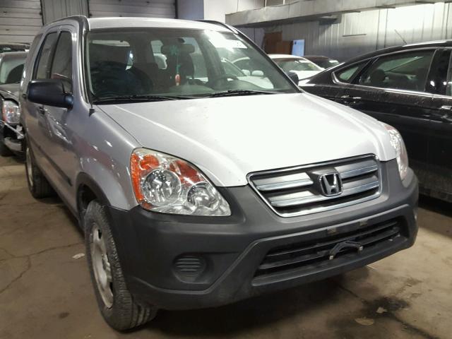 JHLRD78555C005269 - 2005 HONDA CR-V LX SILVER photo 1