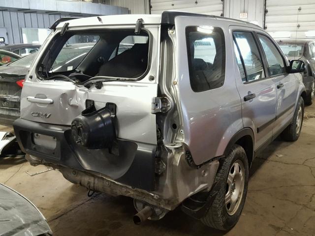 JHLRD78555C005269 - 2005 HONDA CR-V LX SILVER photo 4