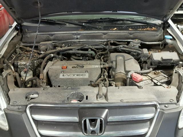 JHLRD78555C005269 - 2005 HONDA CR-V LX SILVER photo 7