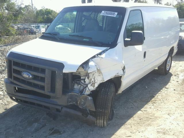 1FTNE24W08DB41575 - 2008 FORD ECONOLINE WHITE photo 2