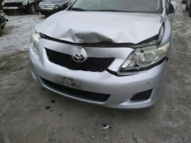 JTDBL40E099034631 - 2009 TOYOTA COROLLA BA SILVER photo 9