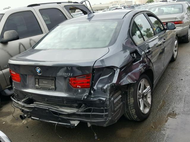 WBA3B1C52EK133128 - 2014 BMW 320 I GRAY photo 4