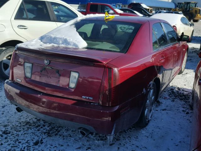 1G6DC67AX50148595 - 2005 CADILLAC STS RED photo 4