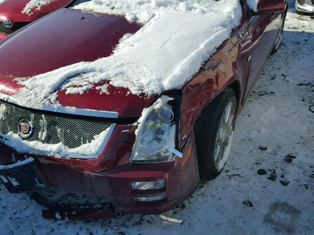 1G6DC67AX50148595 - 2005 CADILLAC STS RED photo 9