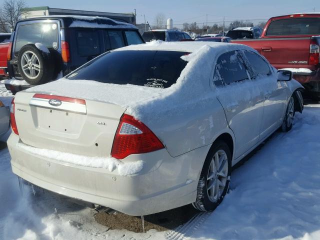 3FAHP0JA9CR233133 - 2012 FORD FUSION SEL WHITE photo 4