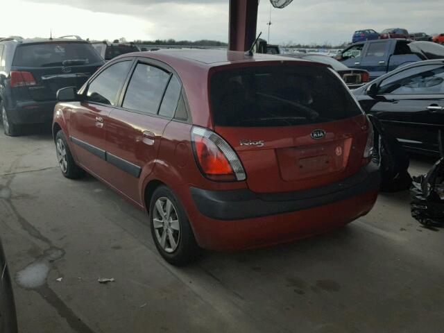 KNADE163686328961 - 2008 KIA RIO 5 SX RED photo 3