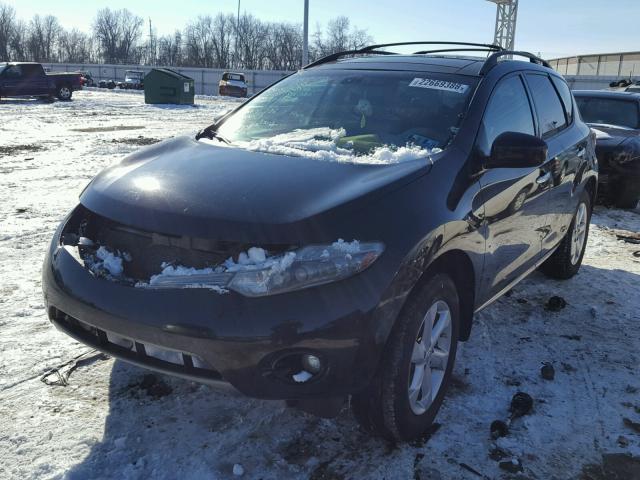 JN8AZ1MW0AW115683 - 2010 NISSAN MURANO S BLACK photo 2