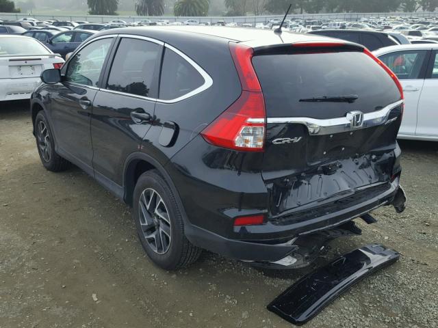 2HKRM4H47GH692720 - 2016 HONDA CR-V SE BLACK photo 3