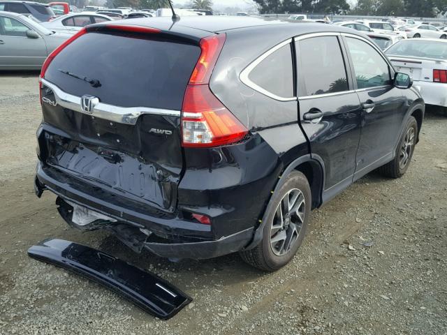 2HKRM4H47GH692720 - 2016 HONDA CR-V SE BLACK photo 4