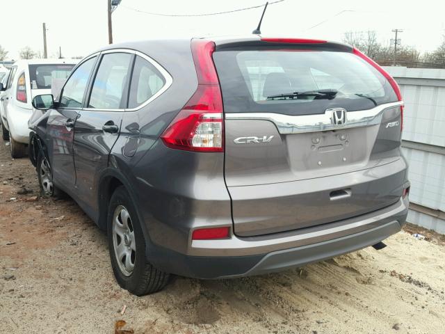 5J6RM4H34FL056882 - 2015 HONDA CR-V LX CHARCOAL photo 3