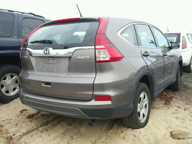 5J6RM4H34FL056882 - 2015 HONDA CR-V LX CHARCOAL photo 4