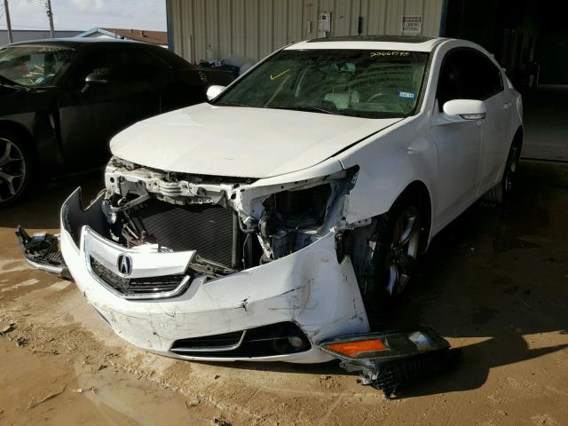 19UUA9F5XCA008886 - 2012 ACURA TL WHITE photo 2