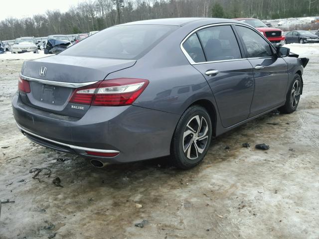 1HGCR2F39HA207512 - 2017 HONDA ACCORD LX GRAY photo 4