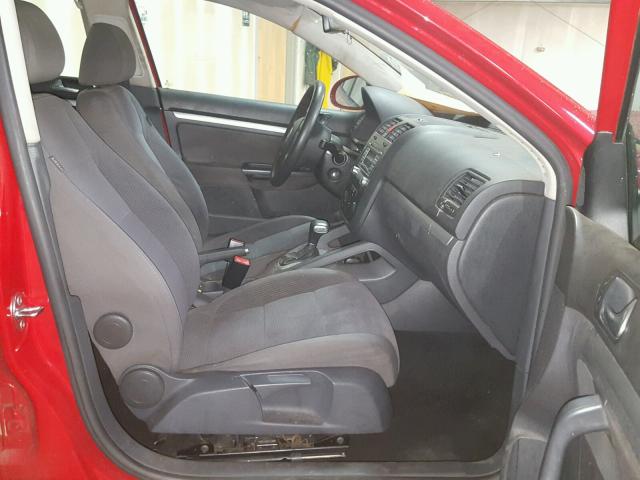 3VWGF71K07M176668 - 2007 VOLKSWAGEN JETTA RED photo 5