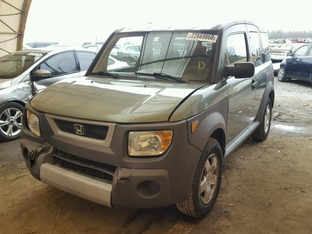 5J6YH18665L012650 - 2005 HONDA ELEMENT EX GREEN photo 2