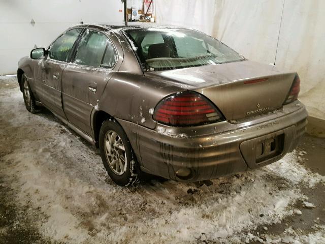 1G2NF52E31C216911 - 2001 PONTIAC GRAND AM S 棕色 照片 3