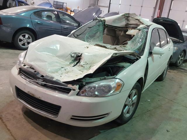 2G1WT55N079332533 - 2007 CHEVROLET IMPALA LT WHITE photo 2