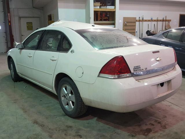 2G1WT55N079332533 - 2007 CHEVROLET IMPALA LT WHITE photo 3