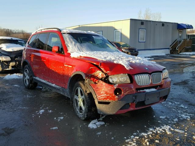 WBXPC93438WJ08844 - 2008 BMW X3 3.0SI RED photo 1