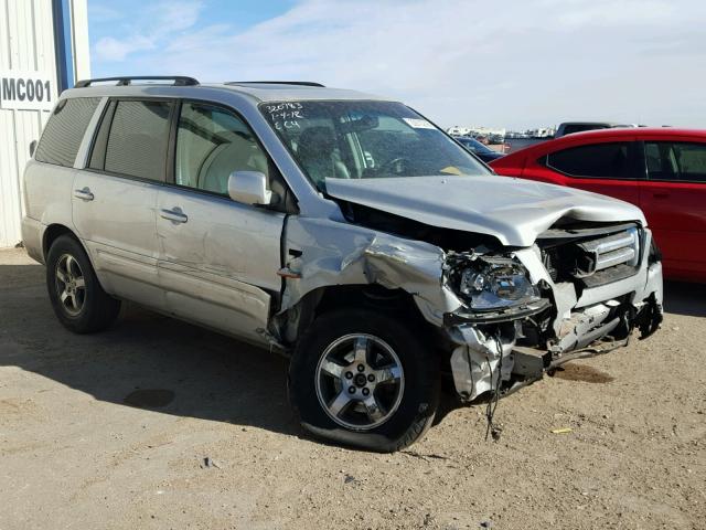 2HKYF18536H545421 - 2006 HONDA PILOT EX SILVER photo 1