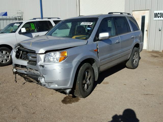 2HKYF18536H545421 - 2006 HONDA PILOT EX SILVER photo 2