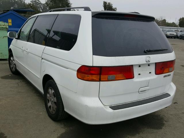 5FNRL18063B145655 - 2003 HONDA ODYSSEY EX WHITE photo 3